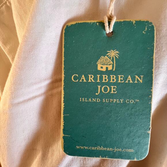 Caribbean Joe Bermuda Shorts Lobster Print Red White Cotton Size 12 - Picture 8 of 9